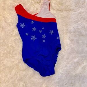 Cat & Jack Blue and Red Star One-Piece Swimsuit